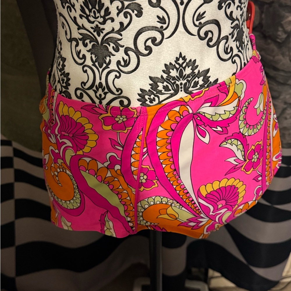 Lane Bryant Pink and Orange Floral Bikini Briefs